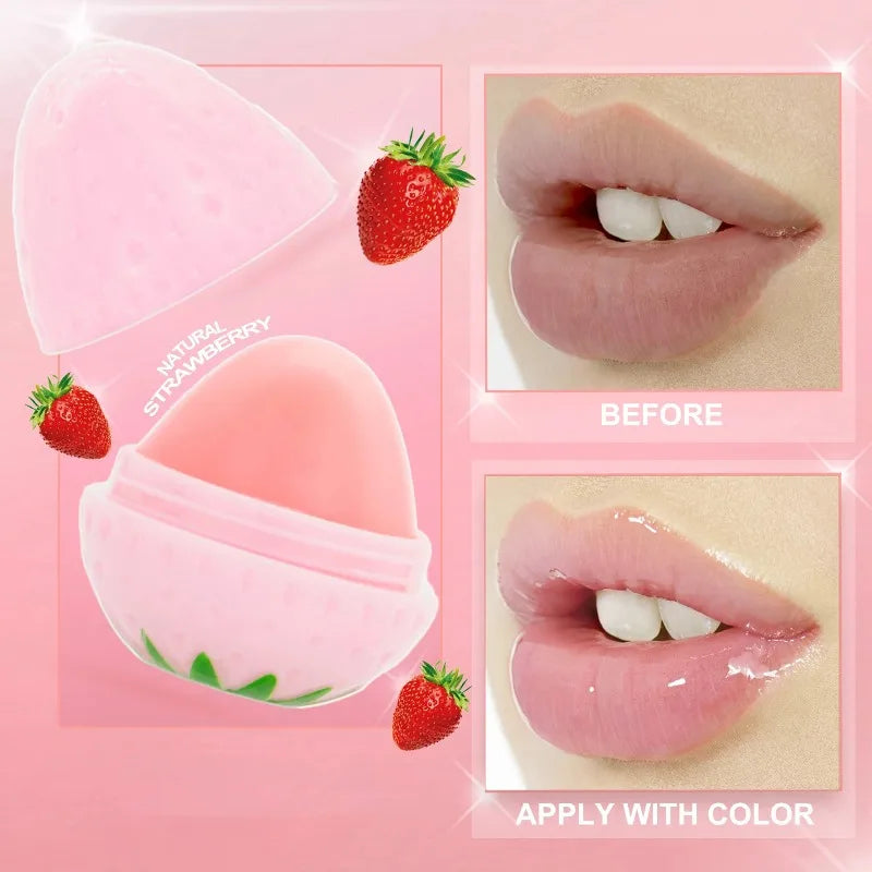 1/4Pcs Strawberry Lip Balm