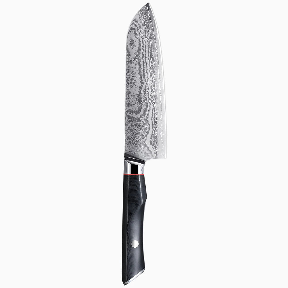 67-layer damascus steel kitchen bread santoku knives