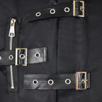 Men Vintage Black Punk Jacket