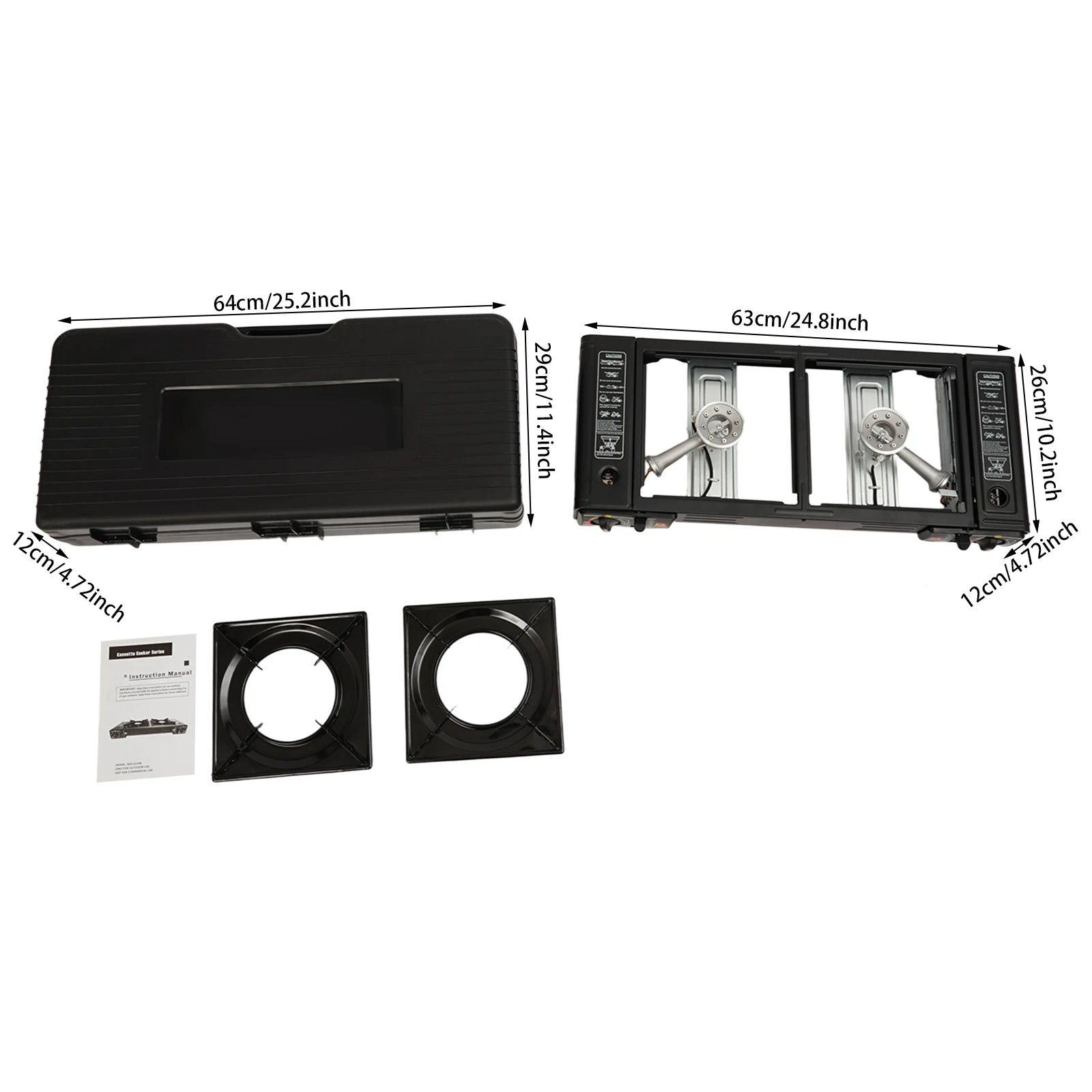 2 Burners Portable Camping Stove