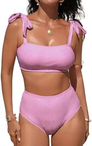 Women Two-piece Halter Vest Swimwear