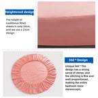 100% Cotton Round Bed Sheet Set