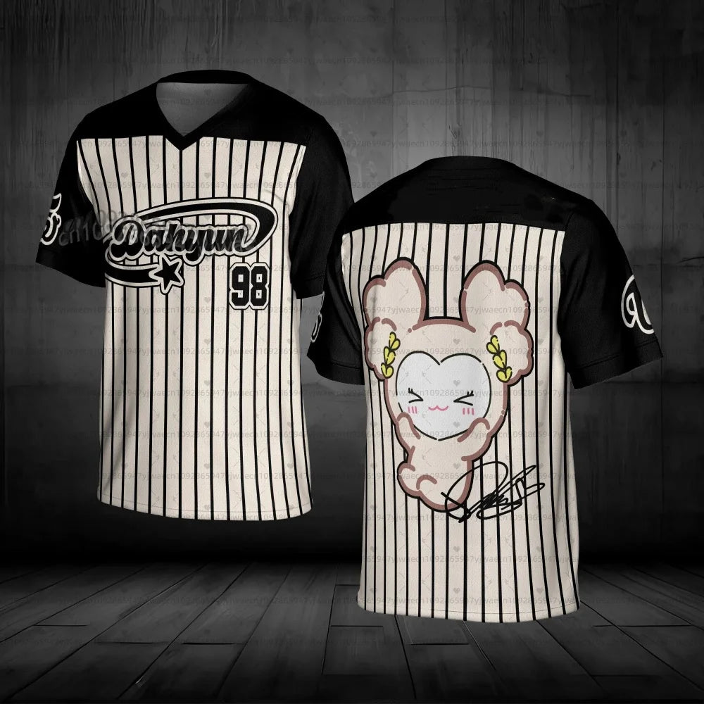 Jihyo fans TWICE Kpop Unisex Football Jersey t-shirt