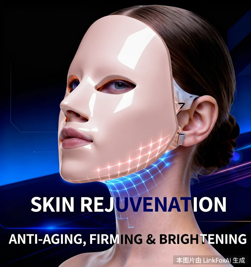 Wireless 7 Colors LED Face & Neck Beauty mask