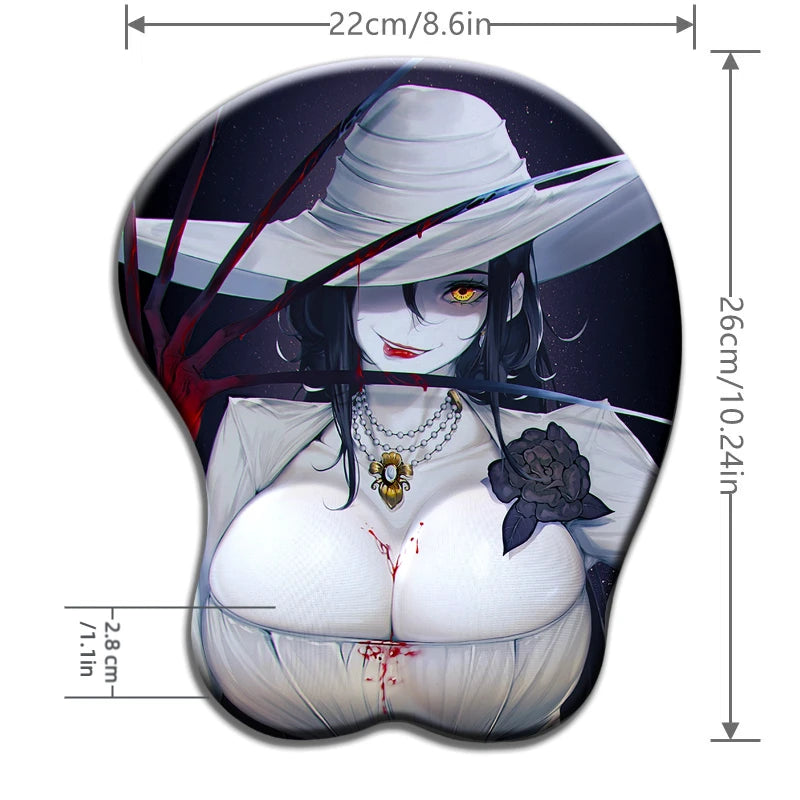 Wrist Rest 3D Soft and Smooth Silicone Mouse Pad