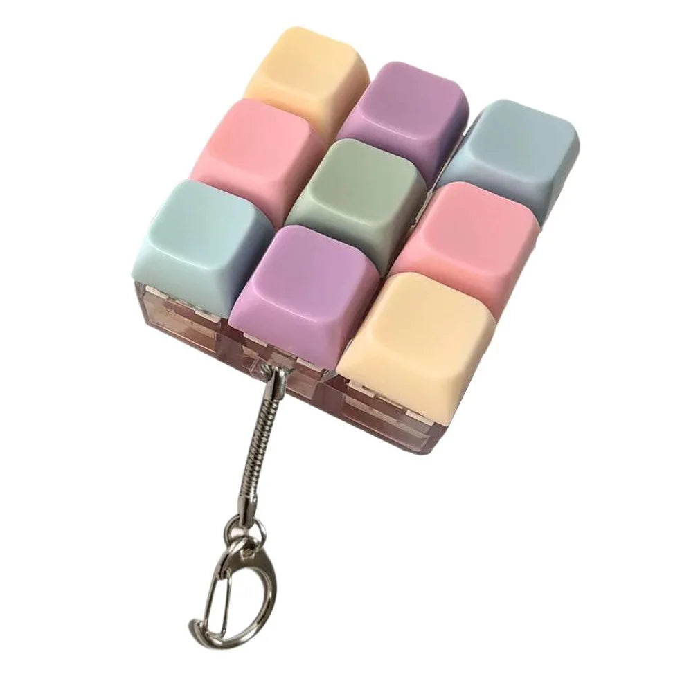 LED Light Keyboard Keychain