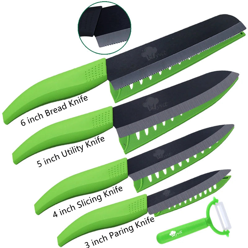 Ceramic Kitchen Knives Set