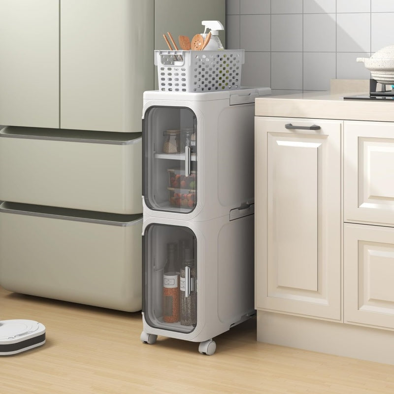 3 Tiers Slim Narrow Storage Cabinet Drawer