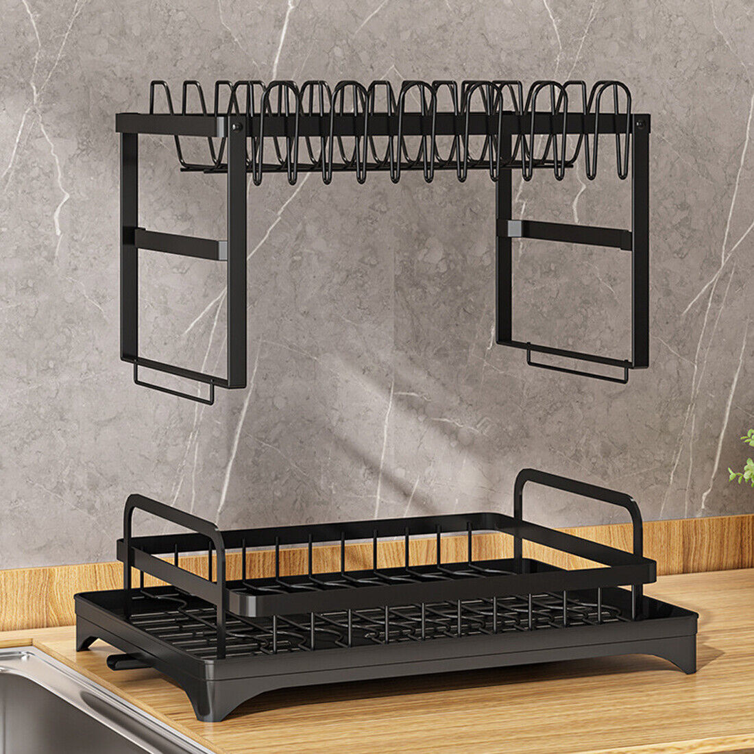 2TIER SINK DISH DRAINER RACK